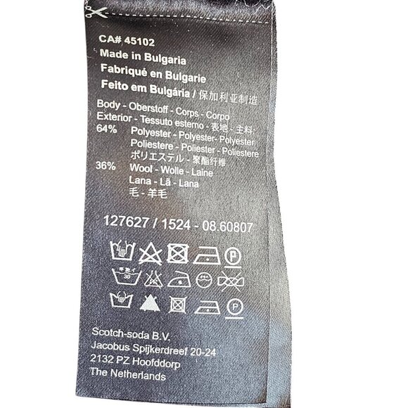 Scotch & Soda Wool, Needle and Passion Red Black Plaid Sweater Sz S P - Picture 10 of 11